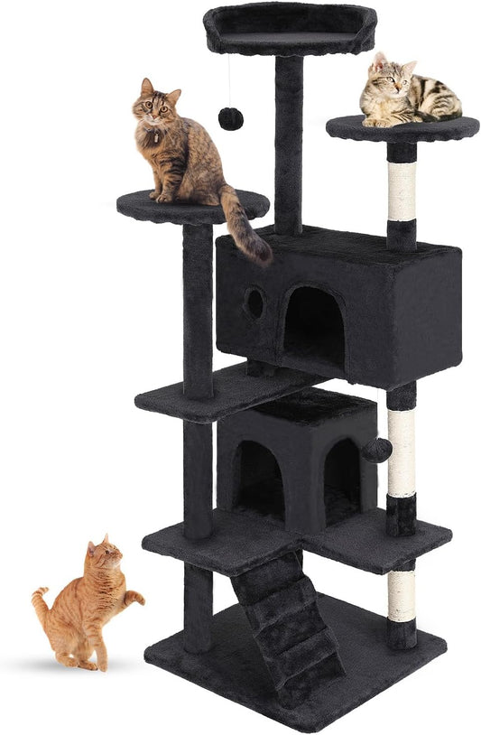 Cat Tree 54in Cat Tower Multi-Level